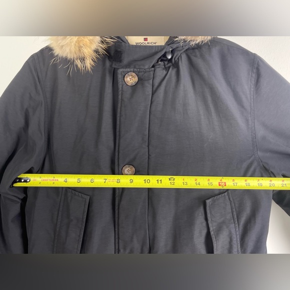 Woolrich Arctic Parka Jacket, Men’s Small, Goose Down Fill, Coyote Fur Hood, GUC - Picture 9 of 16